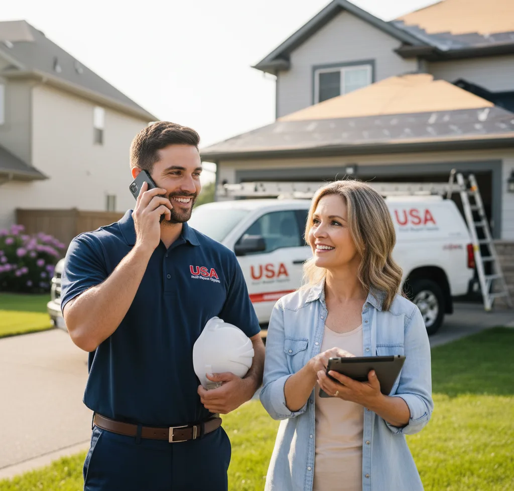 USA Roof Repair Experts customer support in St. Clair